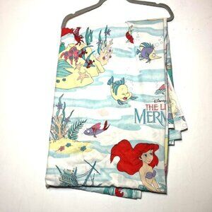 Vintage Disney’s The Little Mermaid 66"x92" Flat Bed Sheet